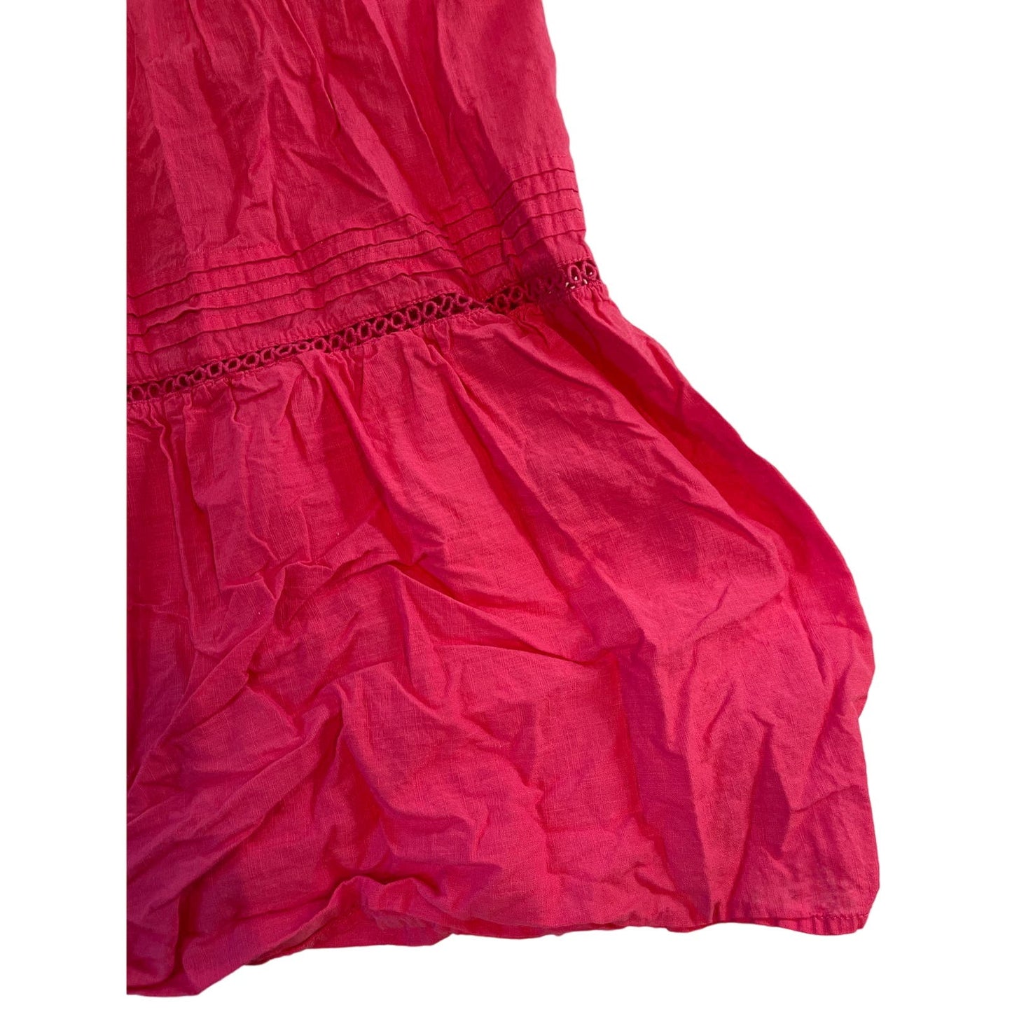 H&M Size 12 Hot Pink Women's Spaghetti Strap Long Maxi Sun Dress