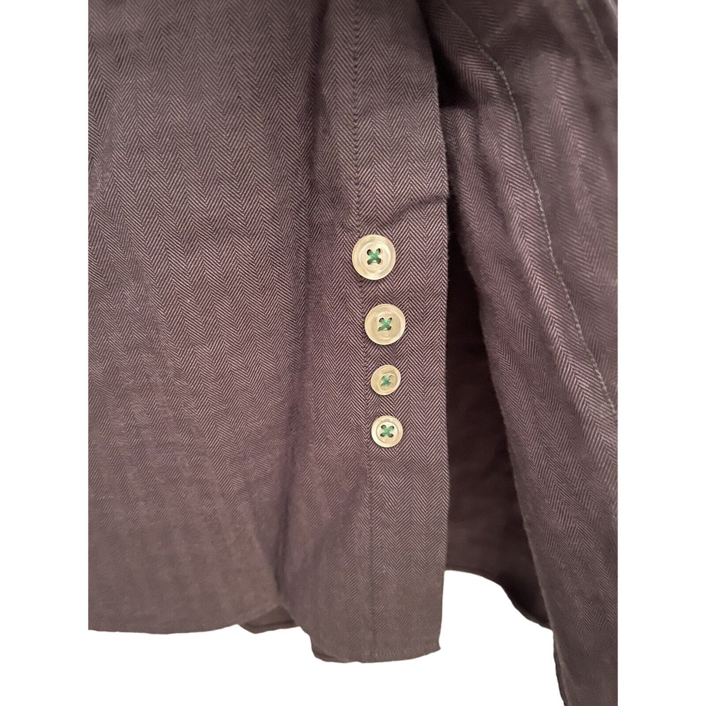 Vintage 90's Tommy Hilfiger Men's Gray/Black Button Down Shirt 17 1/2
