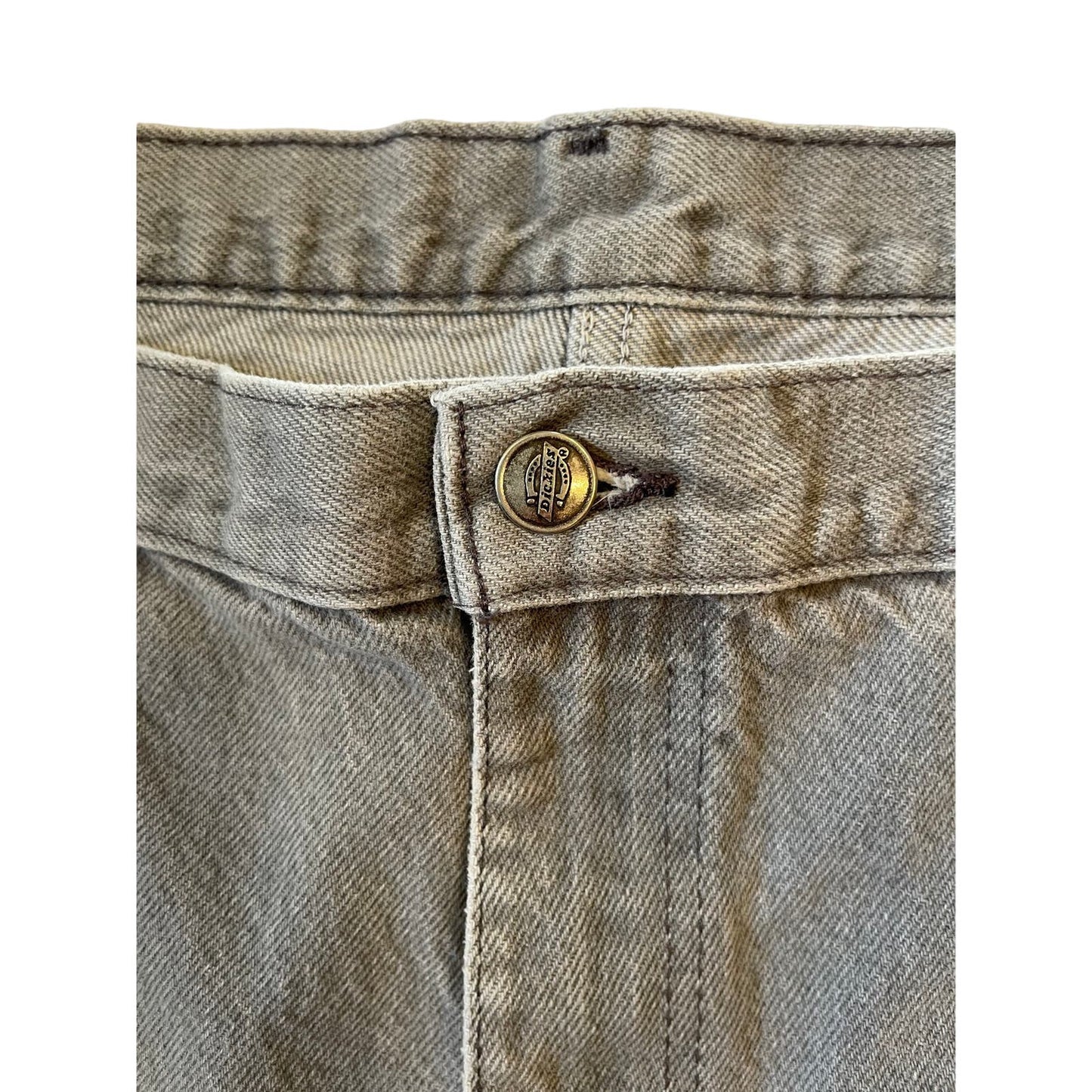Vintage Dickies Men's Gray Denim Jeans Size 40/30 Y2K