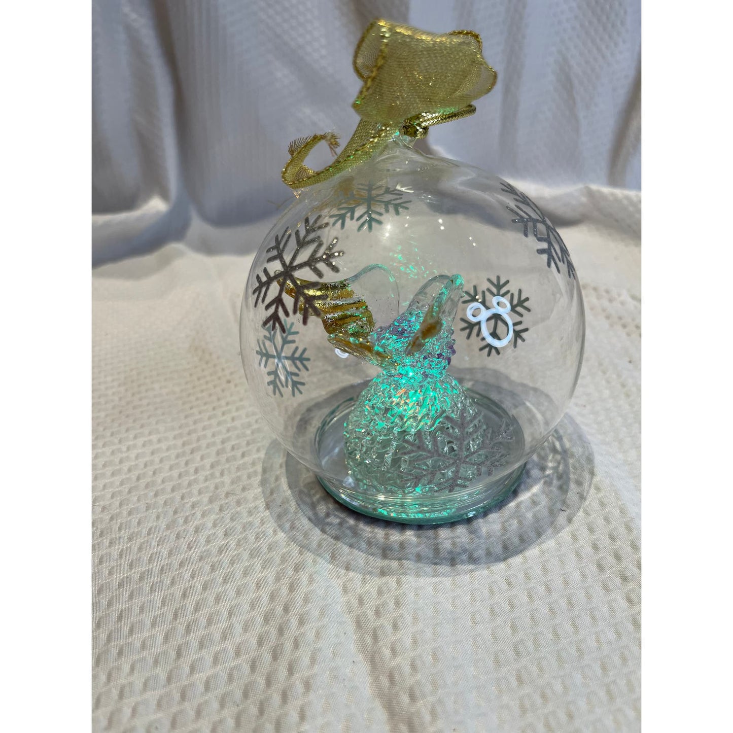 LENOX Wonder Ball Dove Lit Christmas Ornament New With Box