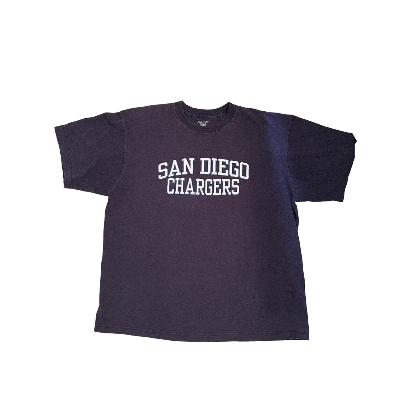 Navy Blue San Diego Chargers Vintage Reebok Short Sleeve T-Shirt - Sz XL
