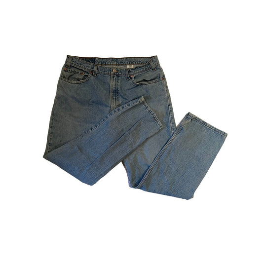 Vintage Levi's 505 Straight Leg 38x30 Regular Fit Blue Denim Jeans Y2K