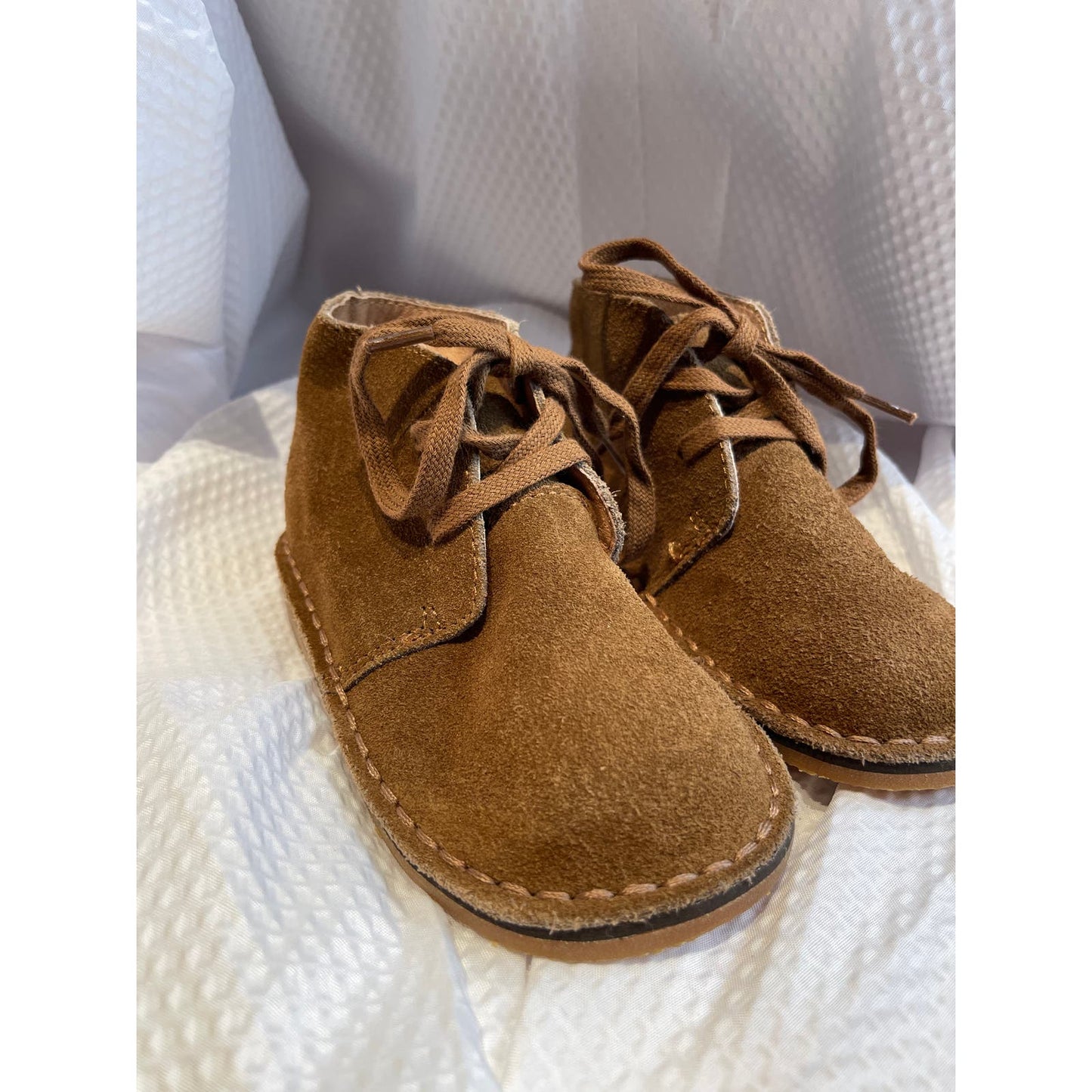 NEW Polo Ralph Lauren Toddler 7.5 Brown Leather Suede Chukka Bootie