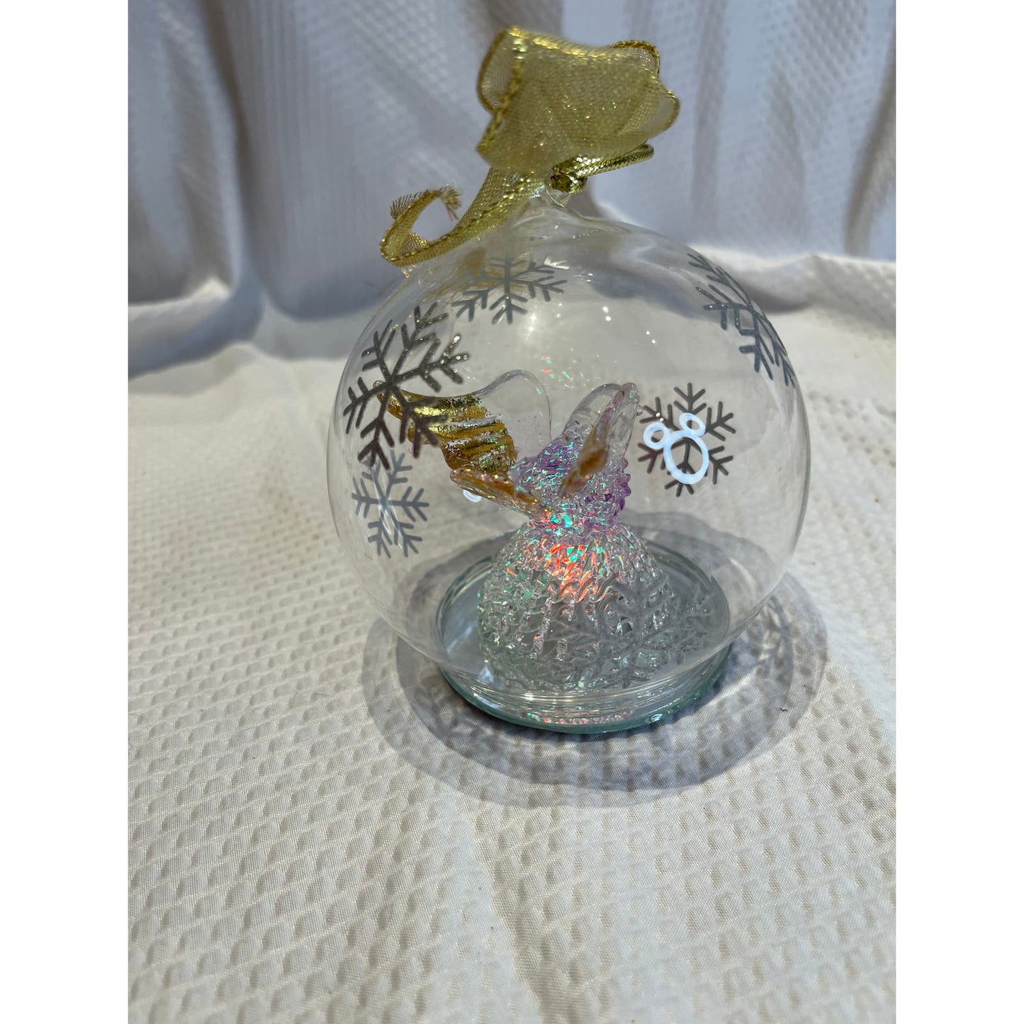 LENOX Wonder Ball Dove Lit Christmas Ornament New With Box