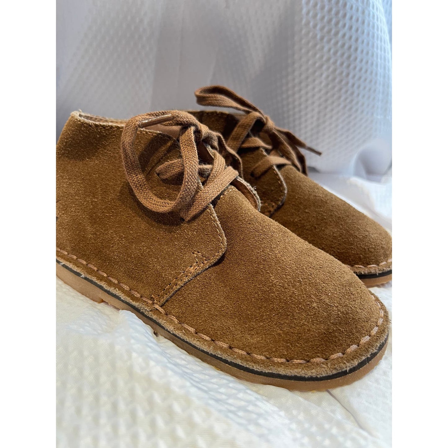 NEW Polo Ralph Lauren Toddler 7.5 Brown Leather Suede Chukka Bootie