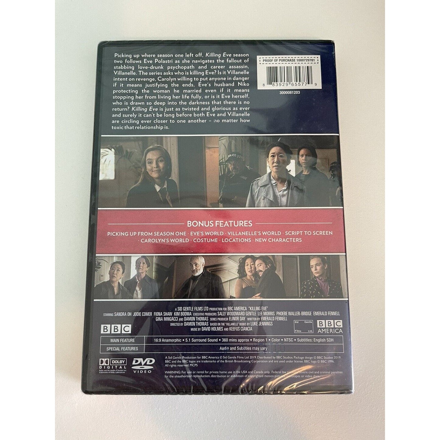 Killing Eve (SANDRA OH) TV Series Complete Second 2nd Season 2 Two NEW DVD SET