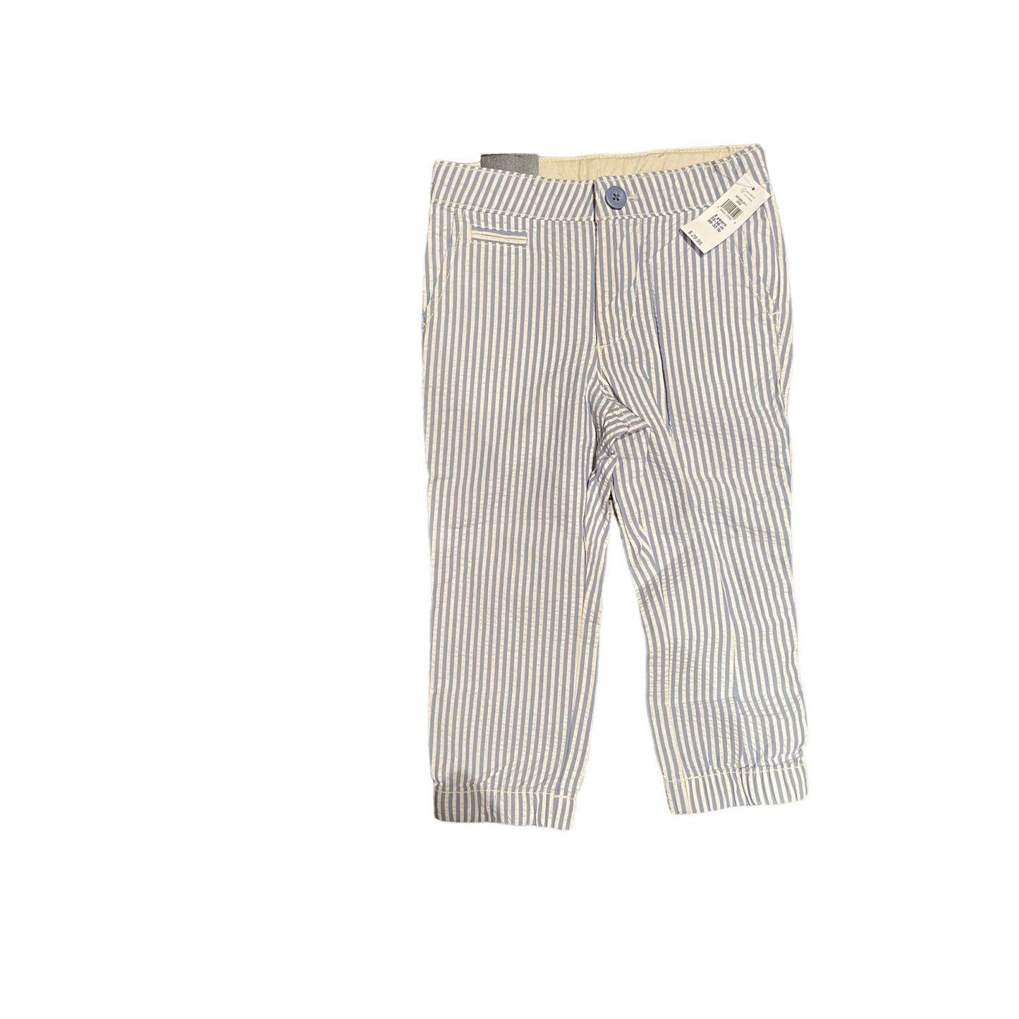 NWT Baby Gap Railroad Pin Stripe Pants Size 2 Toddler Boys