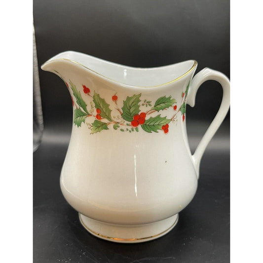 China Pearl Fine China NOEL - Creamer Pitcher Holiday Winter Christmas