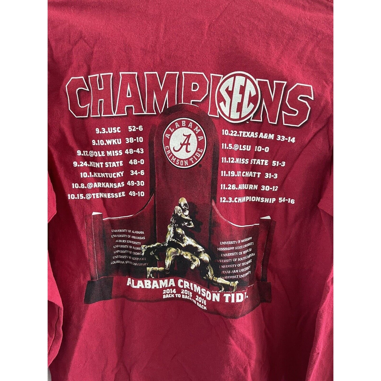 Alabama Crimson Tide 2016 SEC Champions T-Shirt