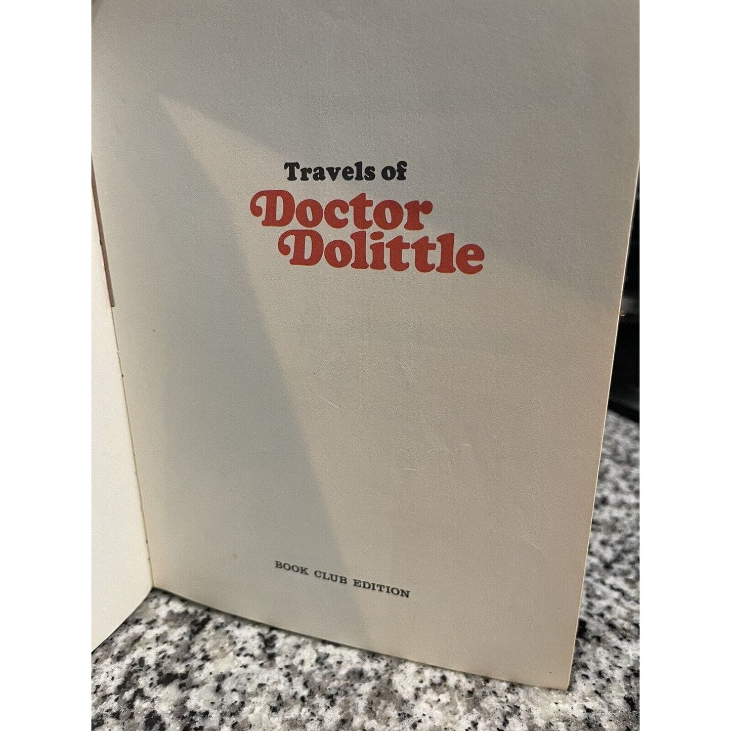 1967 Vintage Book Club Ed "Travel's Of Dr. Dolittle" by Philip Wende - Dr. Seuss