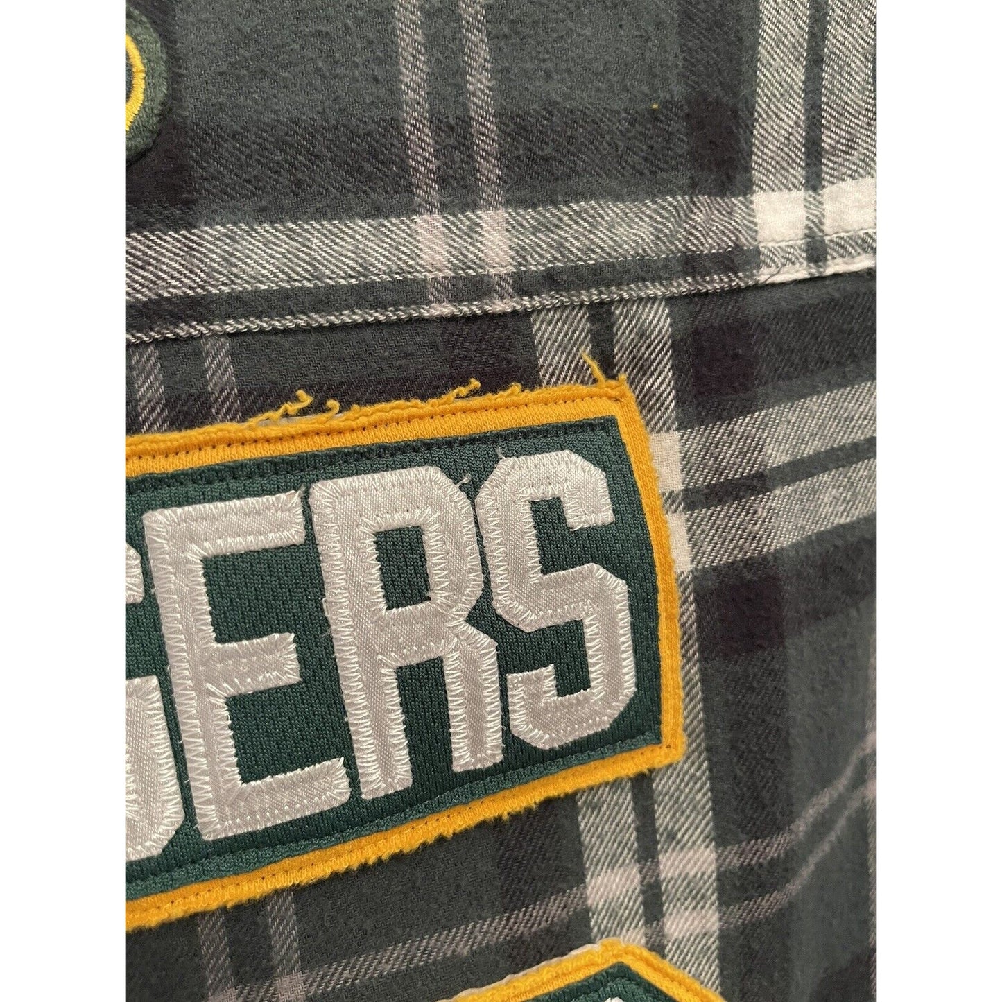 Aaron Rogers Green Bay Packers Flannel Button Down