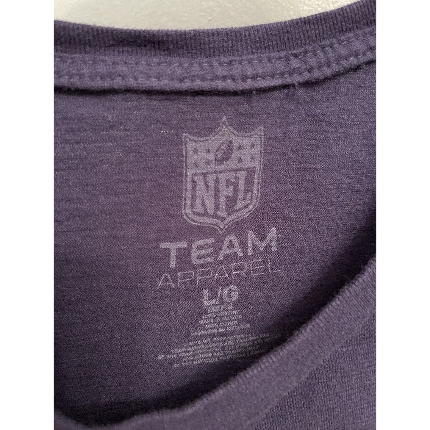 Denver Broncos Shirt Nike Tee Logo Short Sleeve Cotton Black Mens Large