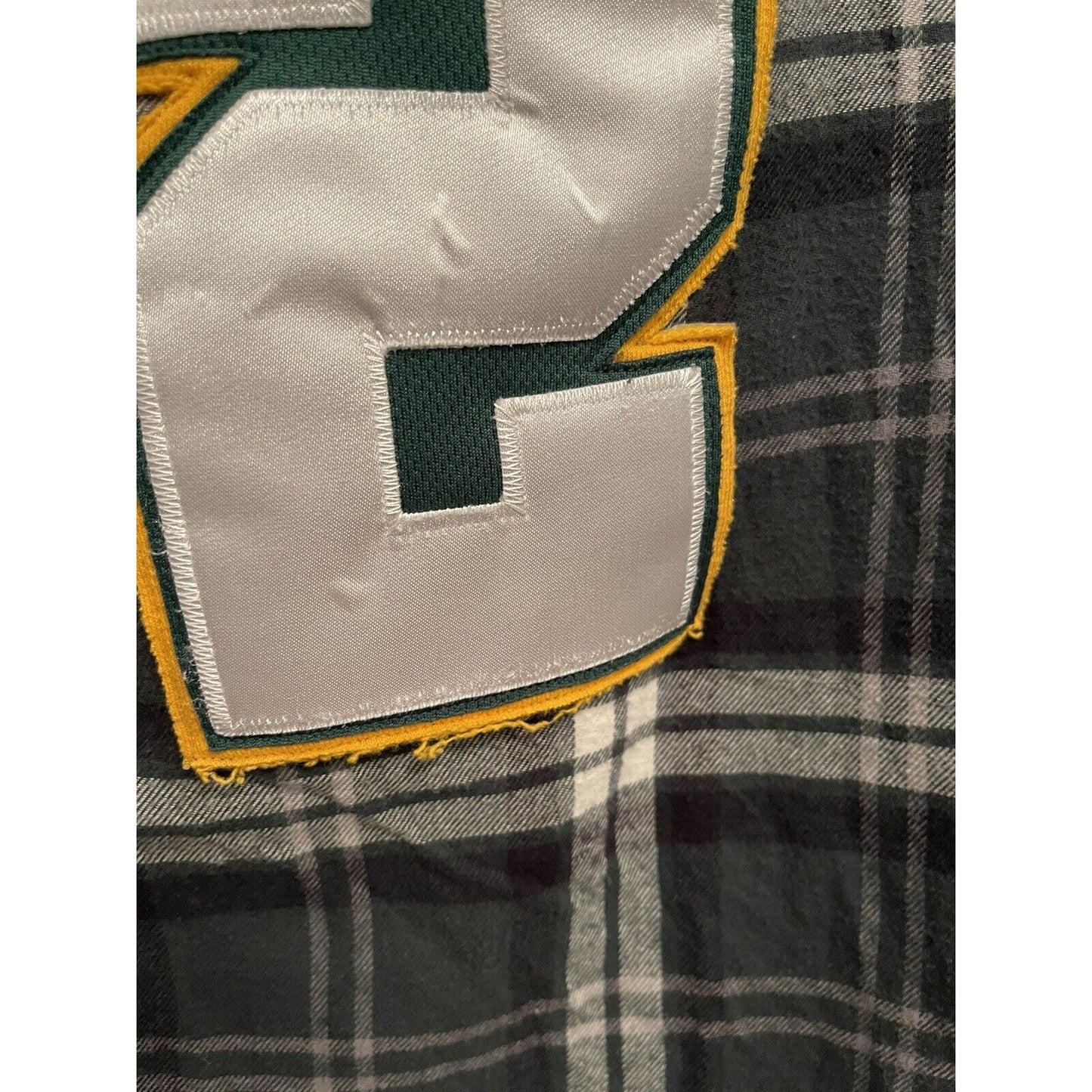 Aaron Rogers Green Bay Packers Flannel Button Down