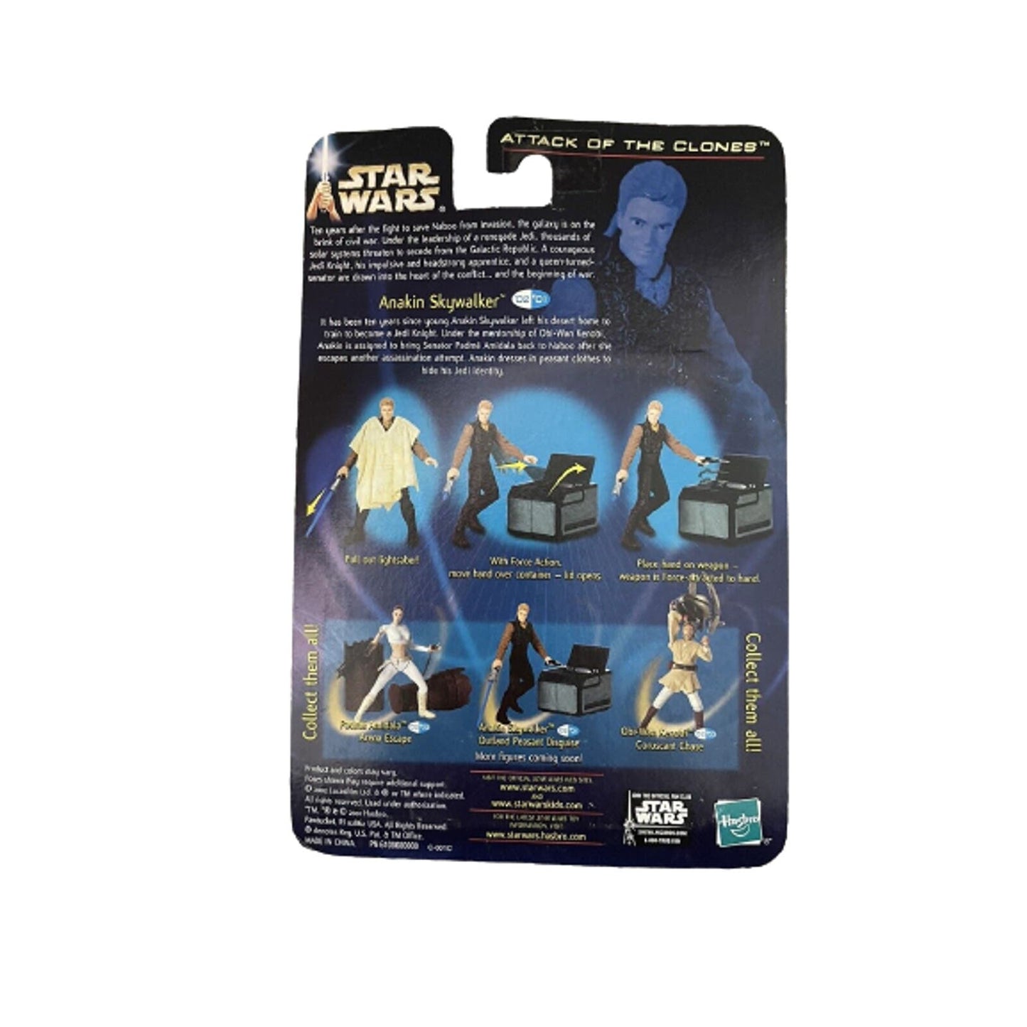Set of 5 Vintage '90s Star Wars Toys NIP - Luke, Anakin, Chewbacca, Leia SEALED