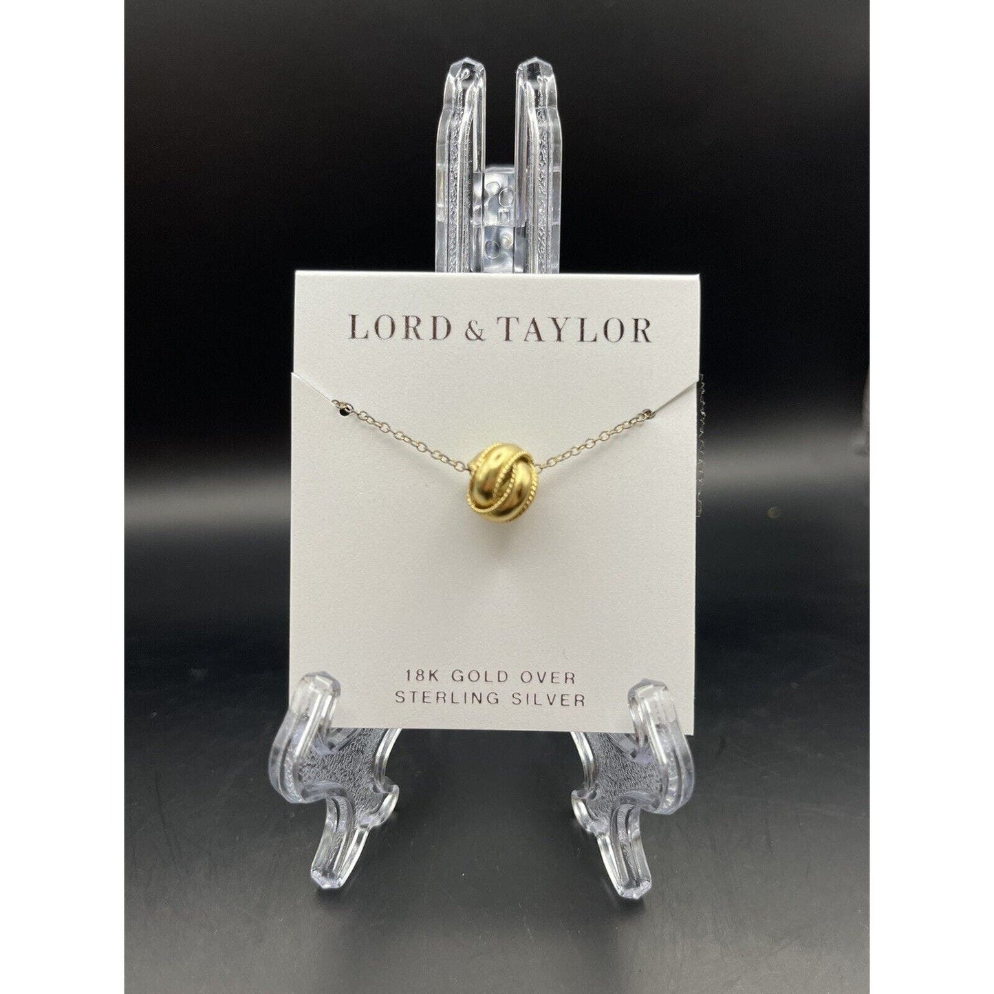 18K Gold Over Sterling Silver Necklace By Lord & Taylor Brand New With Tags $70