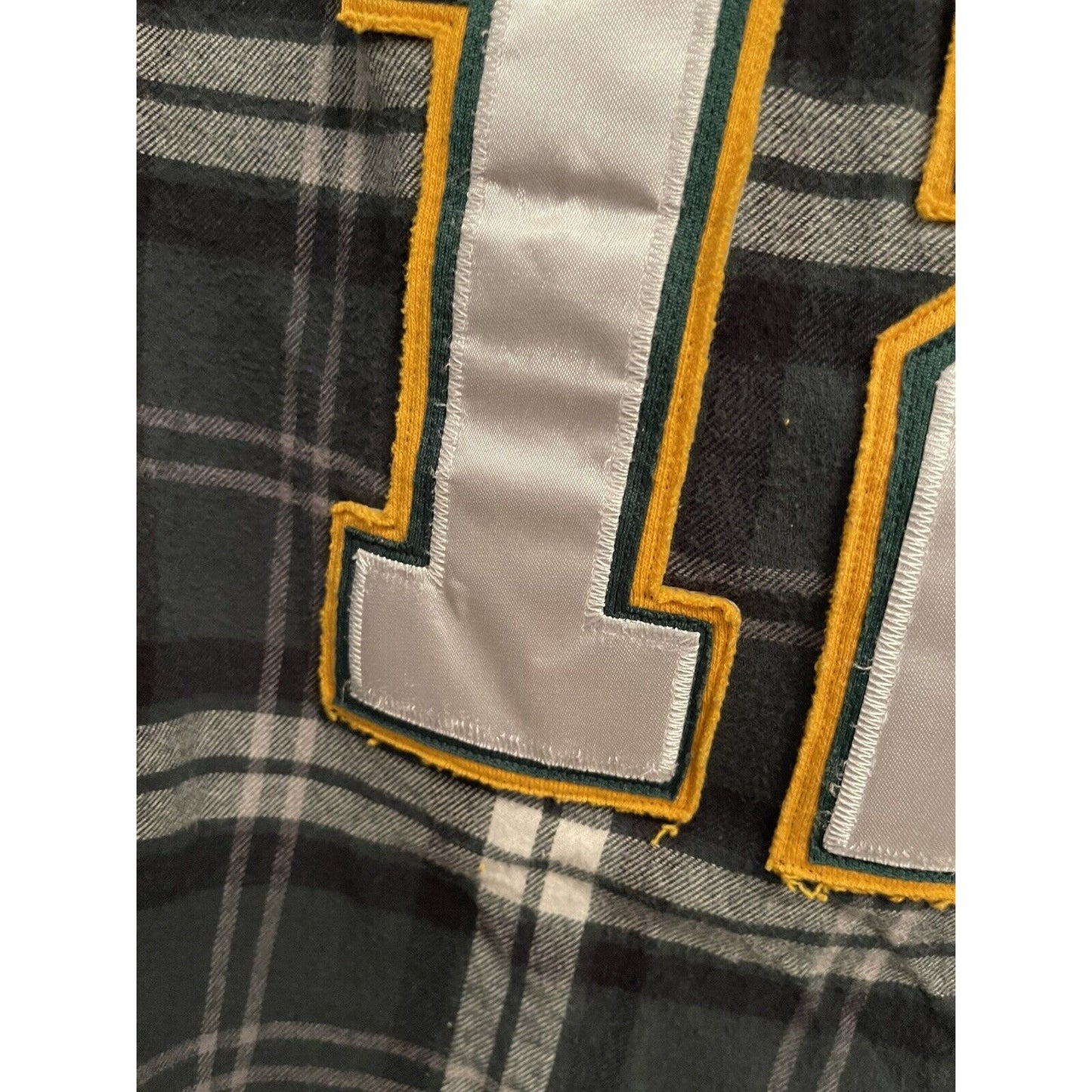 Aaron Rogers Green Bay Packers Flannel Button Down