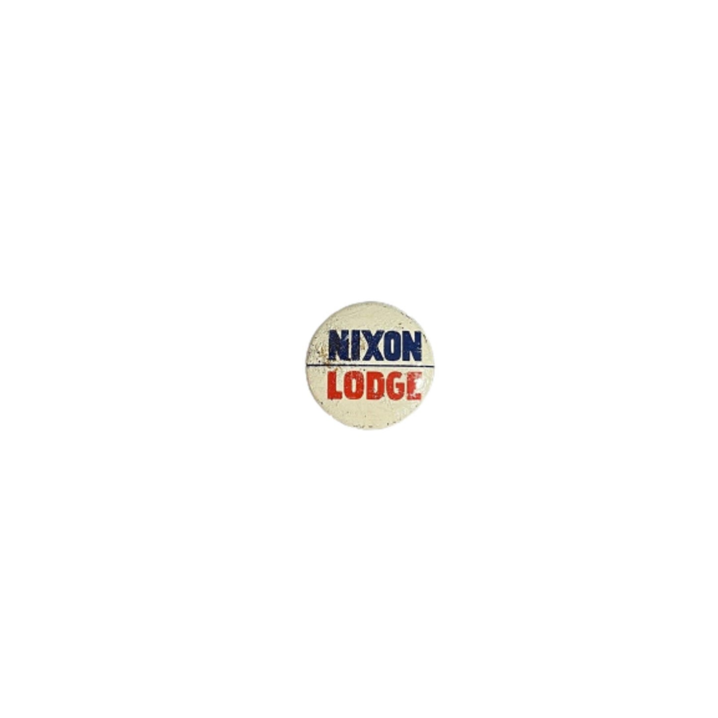 Vintage 1960 Nixon-Lodge Presidential Campaign Pin - Kennedy Era, Metal Button