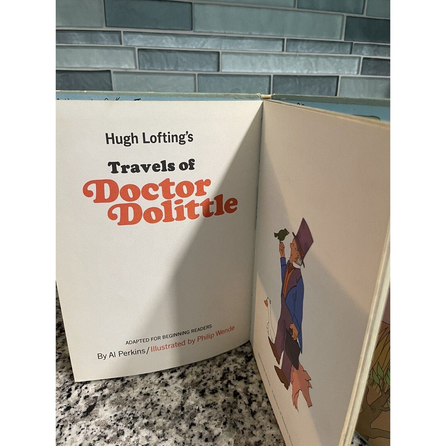 1967 Vintage Book Club Ed "Travel's Of Dr. Dolittle" by Philip Wende - Dr. Seuss