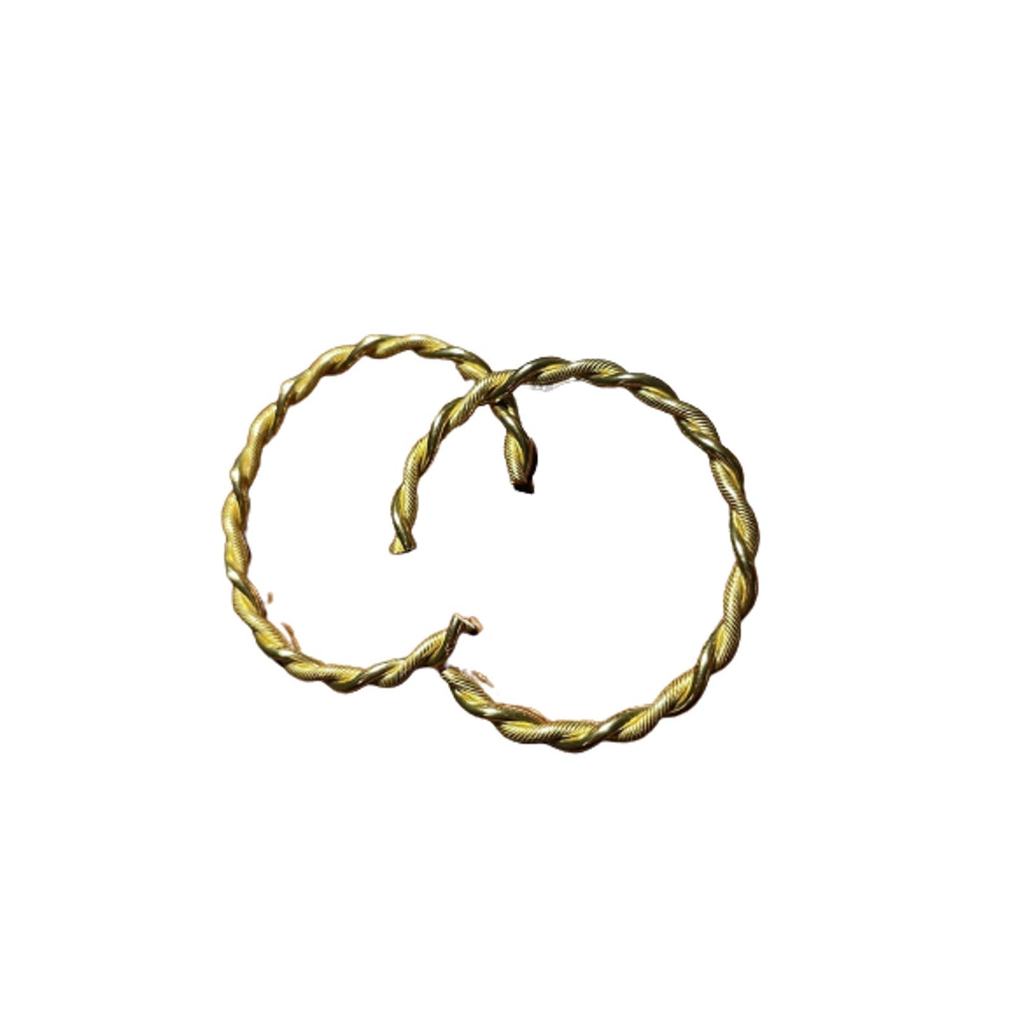 Women's Gold Rope-Design Cuff Bracelets (Set of 2)